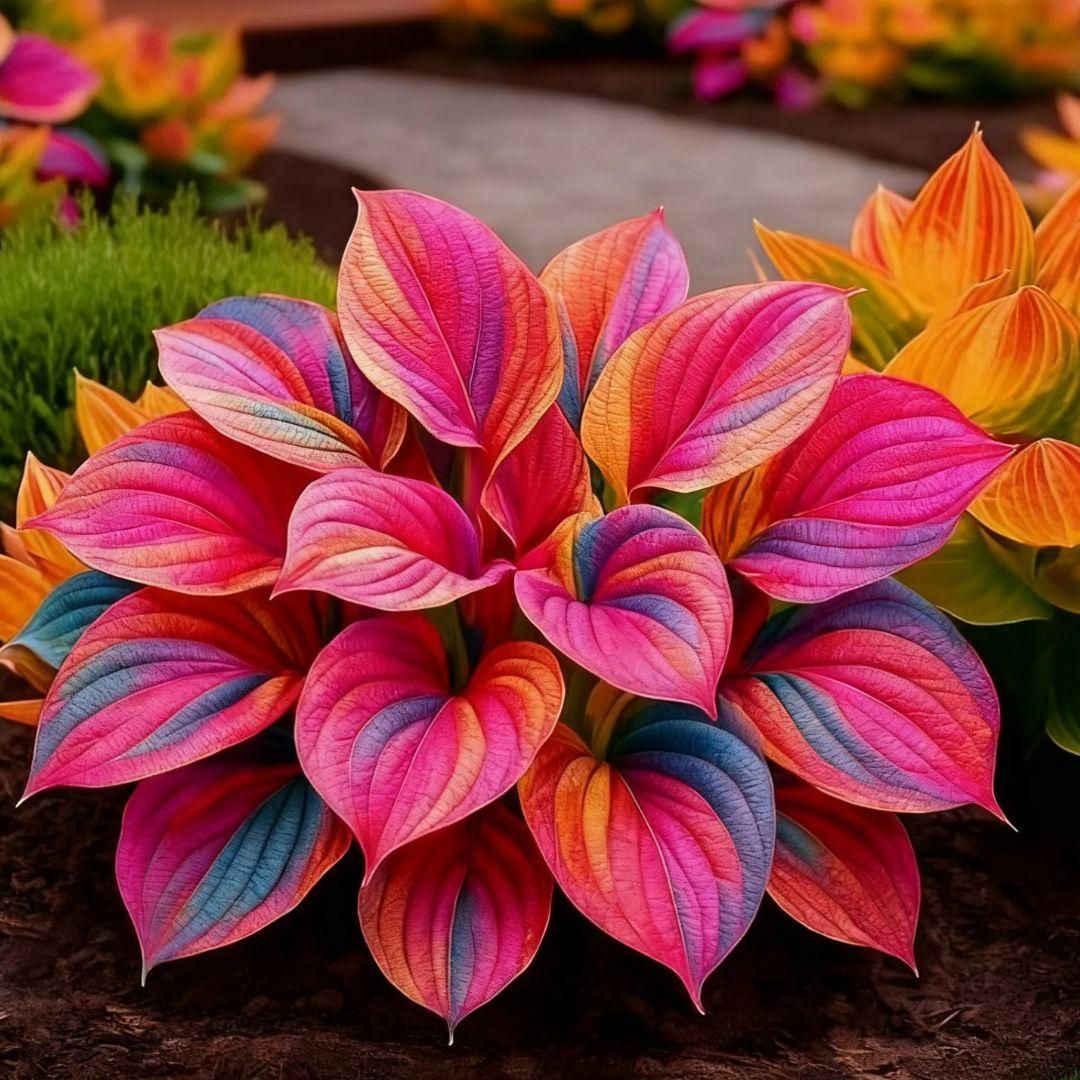 Rare Multicolor Hosta Seeds + Free Plant Growth Boost Supplement