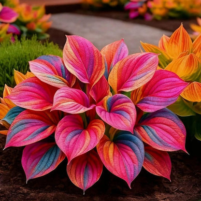 Rare Multicolor Hosta Seeds + Free Plant Growth Boost Supplement